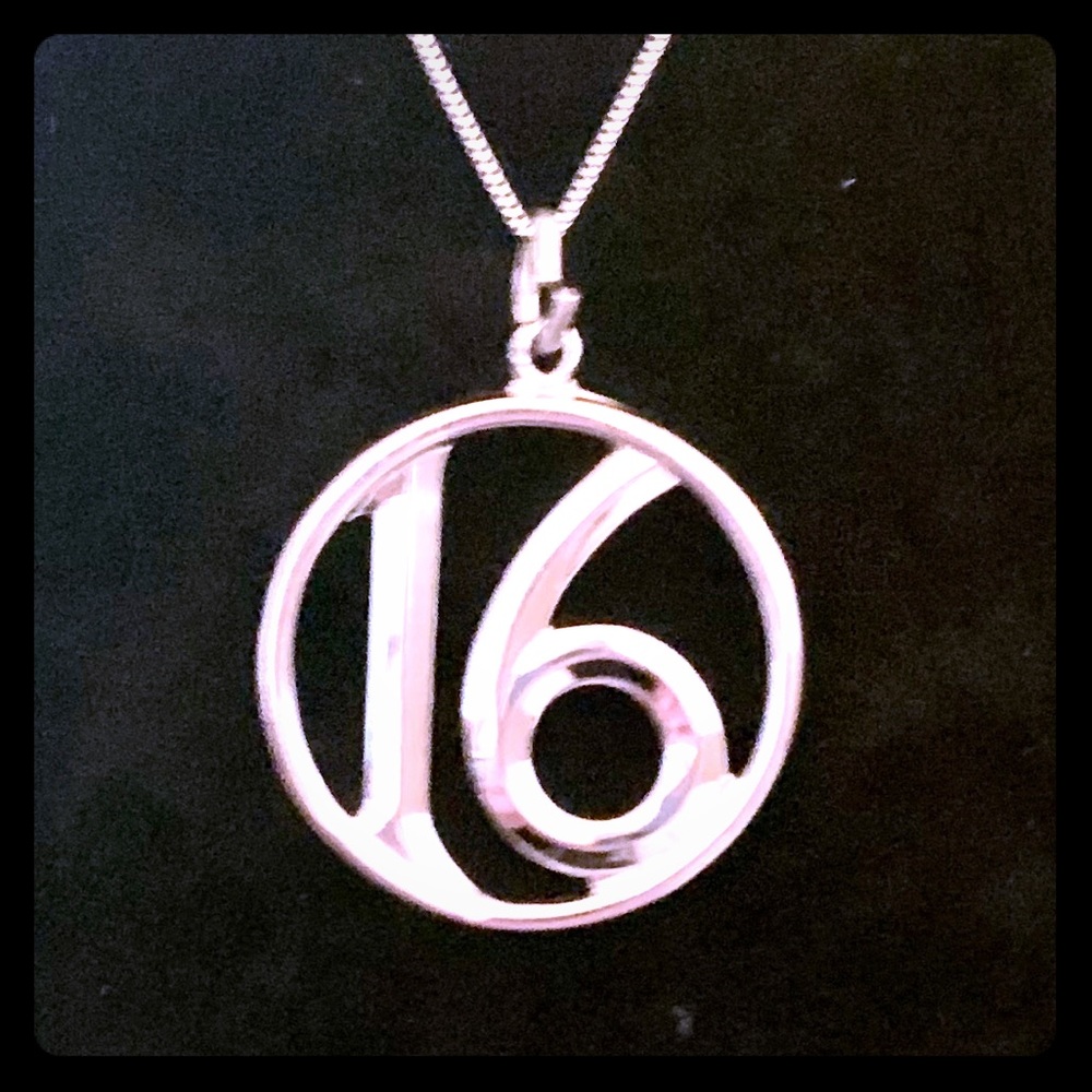 VINTAGE Sweet 16 Sterling Silver Pendant / Charm